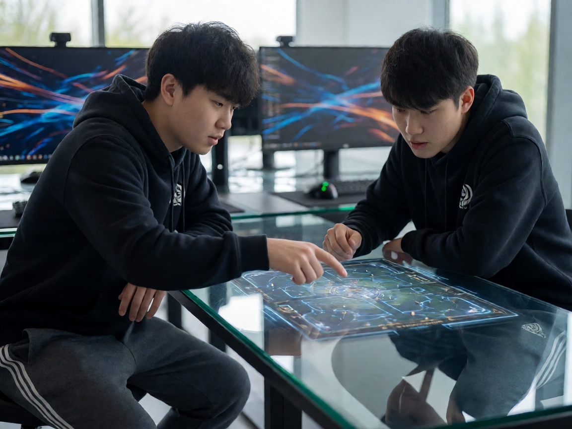 CS:GO竞技比赛，选手进行战术配合